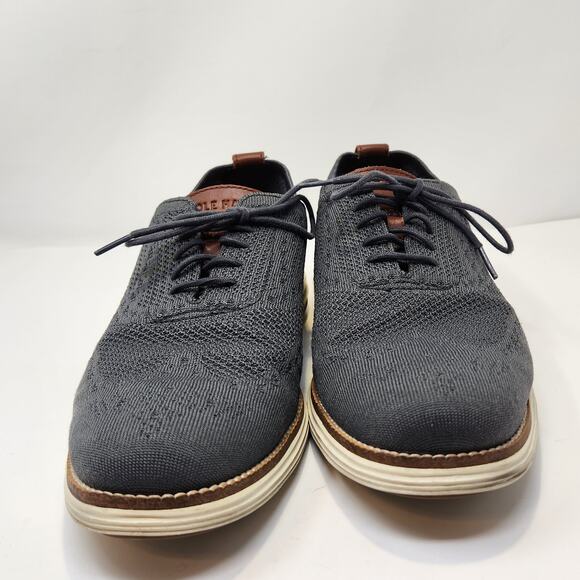 Cole Haan Original Grand Gray Stitchlite Wingtip Oxford Shoes Men Size 11 M - Picture 3 of 8